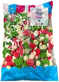 Gummy Christmas Sweets  |  Soft And Chewy Festive Snowman Gummies  | Fat Free  |  Bulk Bag of Sweets  |  2 kg - Gluten free, Fat Free