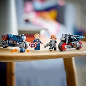 Amazon.co.jp - レゴ® スーパー・ヒーローズ ブラック・ウィドウとキャプテン・アメリカのツーリング 76260