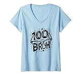 Photo Gallery donna bruh 100 days of school 100th day of school sunglasses kids maglietta con collo a v Photo Gallery donna bruh 100 days of school 100th day of school sunglasses kids maglietta con collo a v