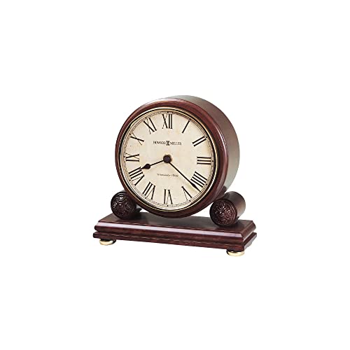 Howard Miller Redford Mantel Clock 635-123 – Windsor Cherry with Quartz, Single-Chime Movement