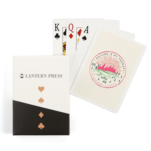 Lantern Press Ketchikan, Alaska, Naipes de Poker 52 cartas