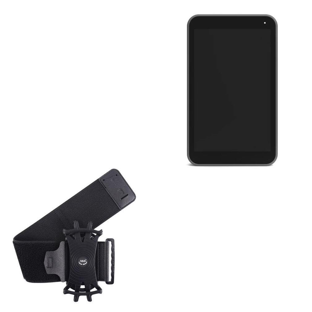 BoxWave Holster Compatible with Yolo LIV Instream - ActiveStretch Sport Armband, Adjustable Armband for Workout and Running - Jet Black