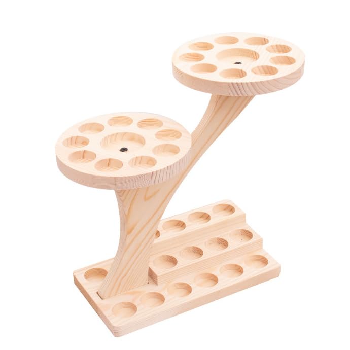 Organizzatore per Oli Essenziali da 15 Ml, Portaoggetti in Legno per Smalto, Espositore per Smalto Rimovibile per Toeletta