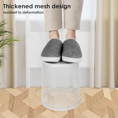 Image of Office Mesh Trash Cans (10-Pack 4 Gal),Open Metal Wire Wastebaskets, Mesh Office Garbage Can,Waste Basket Trash Can for Near Desk,Wire Garbage Container Bin for Home,School