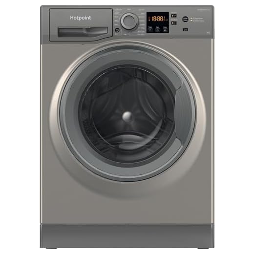 Hotpoint NSWM 7469 GG UK Stain Resistant Washing Machine 7 kg Graphite