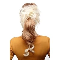 WIG ME UP - 9563B-V-24B Toupet Coda Di Cavallo Lunghi Voluminosi Ricci Fitti Biondo Biondo Oro 60 Cm - Foto 3