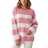 Taille: S, M, L, XL. Paquet: 1 * Pull à rayures femme