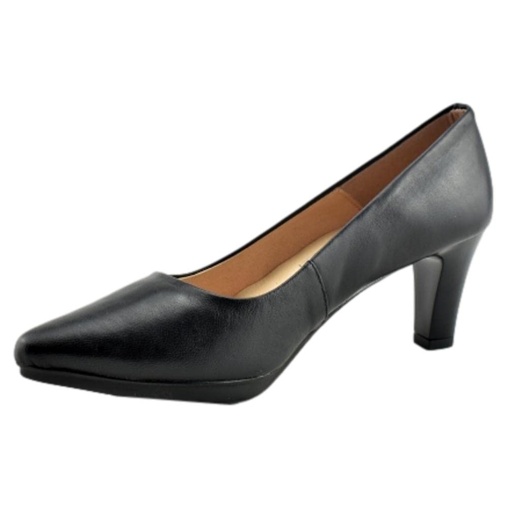 CHAMBY - Zapato Tipo SALÓN DE Piel con Planta Acolchada Y Plataforma DE Goma Flexible 258059 Cuero