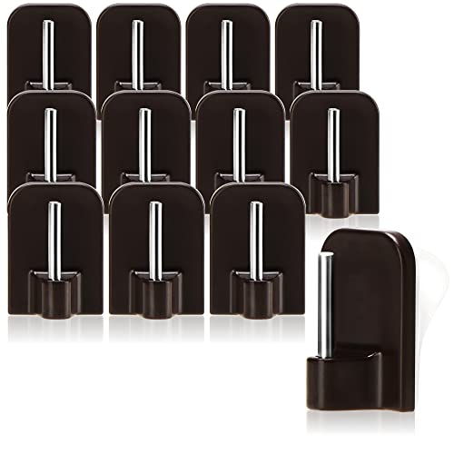 com-four® 12x Selbstklebende Gardinenhaken für Gardinenstangen,...