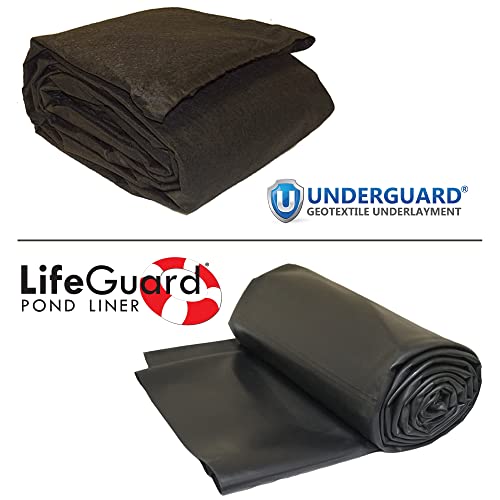 Lifeguard Pond Liner 20 Ft. X 25 Ft. 45 Mil Epdm Rubber And Underlayment Combo - Clgug20X25 #TOP5