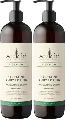 Sukin Hydrating Body Lotion, Signature, 500ml (Pack of 2)