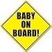 Baby on Board Baby Safety Sign Car Sticker 5" X 5" (2)
