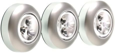 Living Bright 14W-1232 Touch LED Lights, White, Set of 6