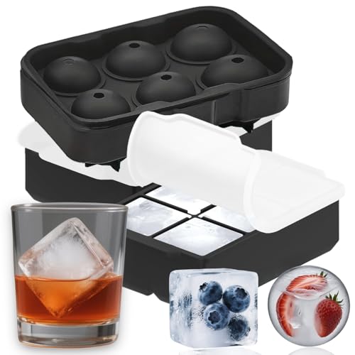 Bandeja de silicona para cubitos de hielo grandes 3 piezas miniatura 1