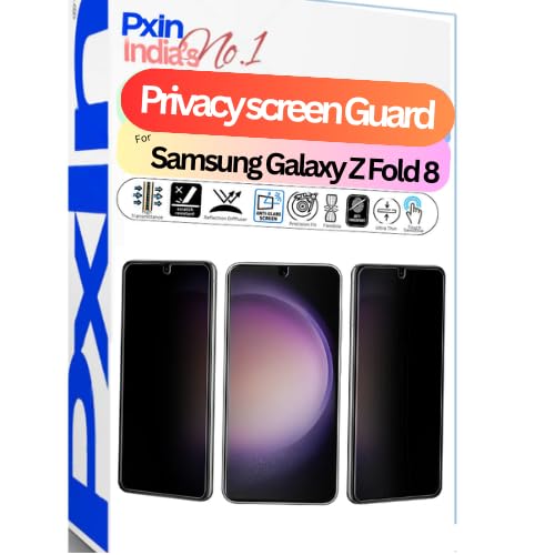 Pxin Mobile Privacy Guard compatible with Samsung Galaxy Z Fold 8 | Mobile Privacy screen protector | Anti Glare | Anti Spy Screen Protector | Reduces blue light | Scratch proof | Eye Protection-picture-24