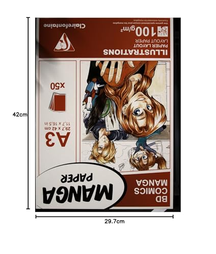 Bloc de papier Layout MANGA ILLUSTRATIONS A3 surface extra lisse - 4