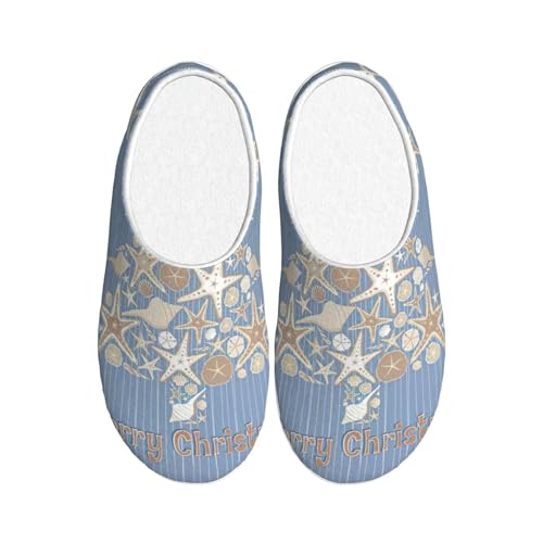 Pantoufles d'hiver chaudes EdWal chaussons antidérapants peluche Noël femme homme