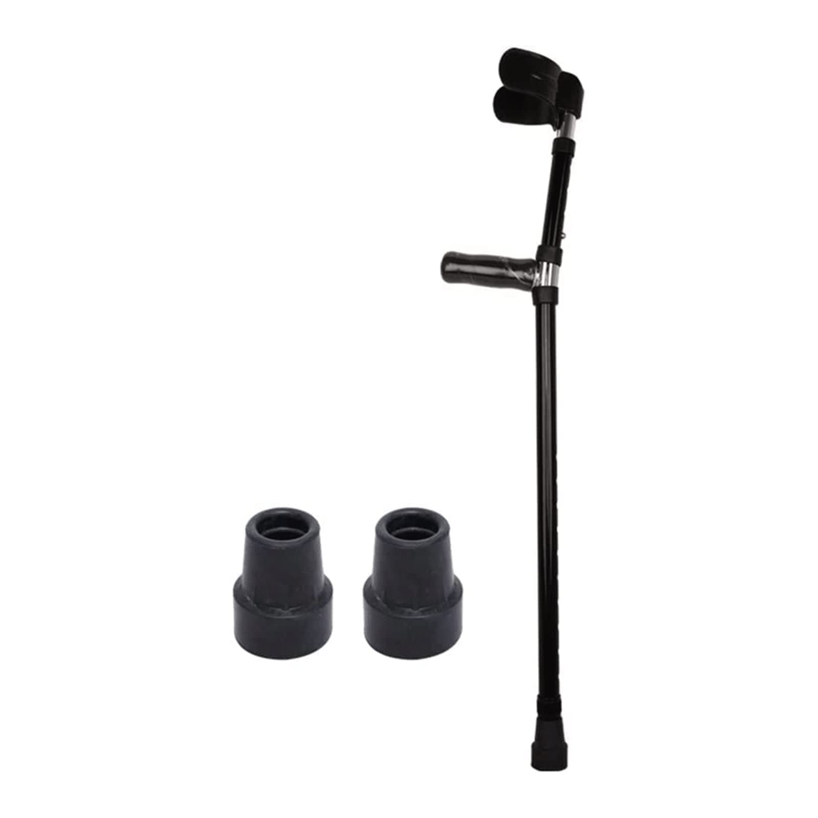 PAASHE Muletas de Aluminio, Bastones de Codo para Adultos, 10 Botones retráctiles Ajustables, Bastones para Caminar, bastón Antideslizante portátil para Caminar