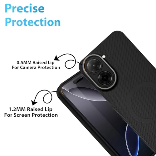 Image of LIRAMARK Rugged Carbon Fibre TPU Armor Silicone Back Cover Case for Redmi A5 / Poco C71 (4G)