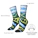 XZDWPY a River Valley View Unisex Mid-Calf Socks White Polyester Skin-Friendly Moisture-Wicking Fashionable Crew Socks