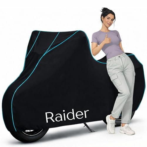 Image of PUBAMALL No1 Classic 100% Water Resistance Raider Bike Cover | Taffeta Body Cover for Rain & Sun | UV Protection, Dustproof, Scratch Resistant, Windproof, Heat Resistant, Vehicle Specific Fit