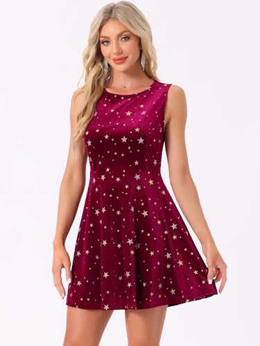 Mini robe en velours Allegra K idéale pour vos soirées de fête - 3