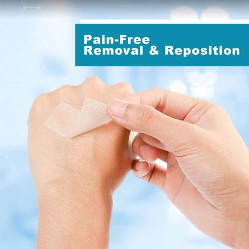 Image of Transparent Medical Tape 2 Rolls | Clear Hypoallergenic Surgical PE Adhesive Tape for Wounds & Bandages, Latex Free First Aid Tape for Sensitive Skin