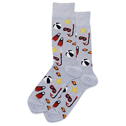 Hot Sox Snorkel Socks, Blue Heather, 1 Pair, Men Shoe 6-12.5