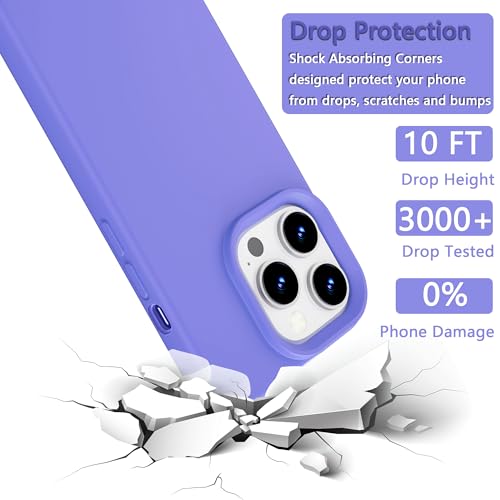 Image of iPhone 11 Pro Case Silicone,Soft Microfiber Lining(Light Purple)