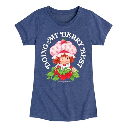HYBRID APPAREL Strawberry Shortcake - Doing My Berry Best-Toddler and Youth Girls Fitted Short Sleeve Graphic T-Shirt