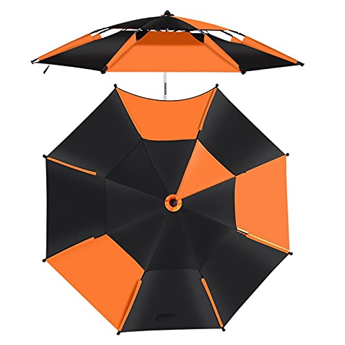 Evita el calor extremo con el parasol inclinable Φ2m de doble capa negra