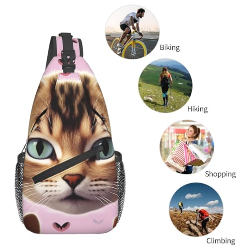Bolso cruzado para hombre con diseño de gato miniatura 6