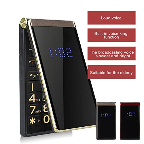 Senior Flip Mobiltelefon med Stora Knappar och Lång Batteritid