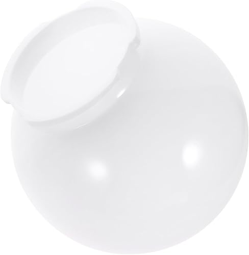 Vista 2 de Kisangel 1 lámpara de pared para lámpara de globo acrílico blanco para poste de globo de luz redonda de plástico, cubiertas de repuesto para lámpara
