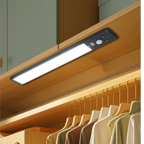 Vividorad 人感センサーライト 室内 2個入り LEDバーライト 3色調光 TypeC充電式 手元灯 足元灯 フットライト 配線工事不要 省エネ 長寿命 高感度 高輝度 玄関/棚/物置/寝室/廊下/キャビネット/部屋/階段 照明用 (26CM 2個セット)