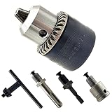 1.5-13mm Capacity Drill Chuck, 1/2-20UNF Mount Impact Driver Bits Chuck with 3/8'SDS-Plus Shank 1/4'...