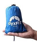 Compact Outdoor Pocket Blanket Lightweight Waterproof Travel Mat Corner Pockets, Rain Hood, Stakes, Rope, Carabiner&Carry Pouch+Emergency Blanket+Reflective Arm/Leg Band+eBook Tips&Tricks by DYXFIT