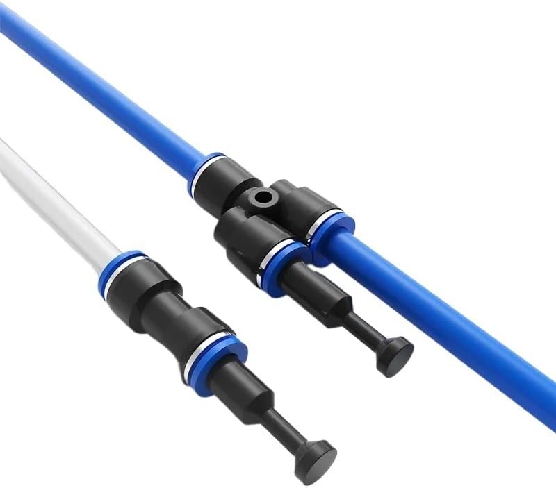 Pneumatic Fitting 8mm1/4 Inch Quick Connect Hose Fittings 4mm 6mm 12mm 3/8' Push 60Pcs(6mm PU V E Y PP)