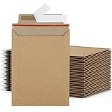 Famagic 6x8 Photo Mailers 50 Pack, Brown Document Mailers, Self Seal Cardboard Envelopes, 6.25x8.25