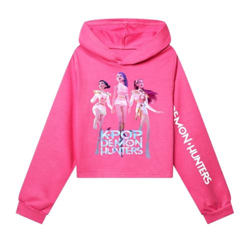 SZRXKJ Unisex Niños K Pop Demon Hunters Letras Impresión Deportiva Casual Manga...