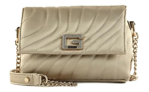 Sac à épaule GUESS Janek petit format beige taupe pochette rabat