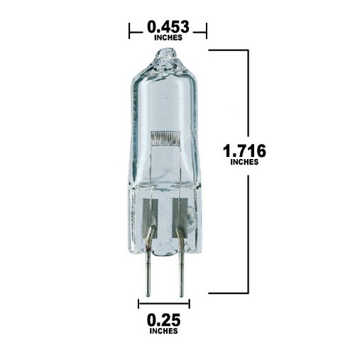 Osram 64610 HLX Lampadina Alogena 50W 12V G6.35 - Luce Da 3350K Per Illuminazione D'Interni