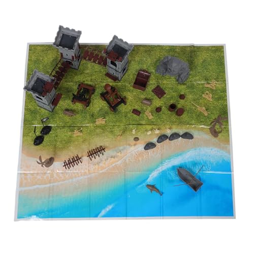 Soldats et pirates figurines avec château : jeu éducatif et créatif pour enfant