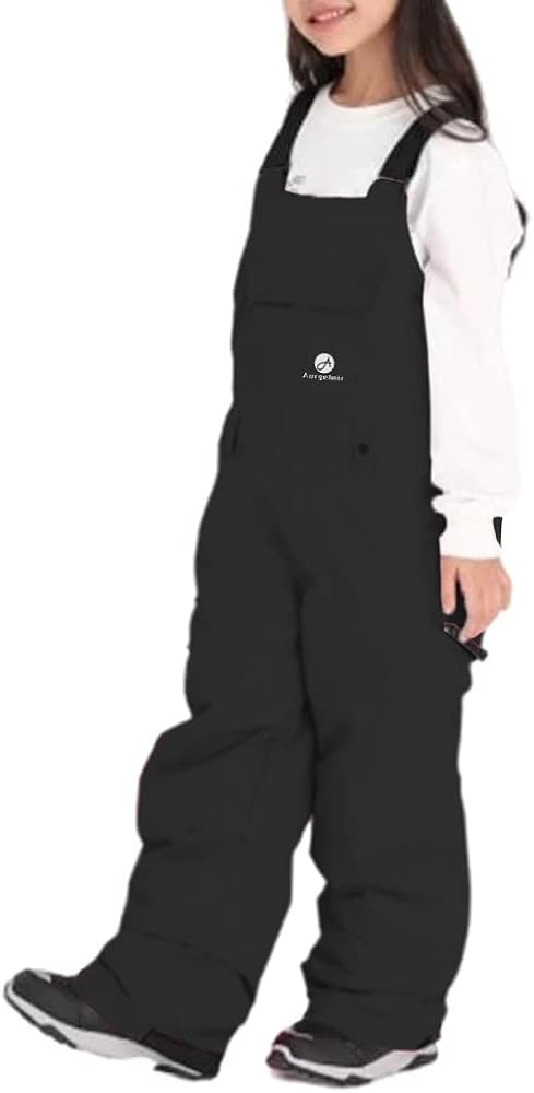 Aurgelmir Kids Essential Insulated Waterproof Snow Bibs Overalls Girls Boys Winter Warm Outdoor Cute Ski Mountain Pants : Clothing, Shoes & Jewelry