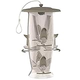More Birds 22IN Abundance Feeder, Medium, Clear/Gray