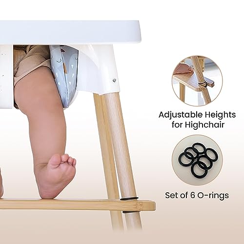 Image of Nibble and Rest Spare O-Rings for The Footrest Adjustable Footrest Heights for IKEA Antilop Highchair Accessories