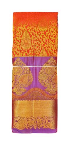 Image of VFCollections Women's Kanchipuram Silk Pure Pattu Sarees With Blouse