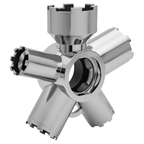Upgraded Metal 10-in-1 Faucet Aerator Tool - Heavy-Duty Removal Key for M16.5-M28 Sizes Hidden Thread/Housing Aerators Home Plumbing Repair Must-Have