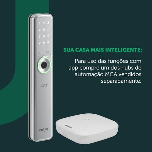 Fechadura Inteligente de Embutir Sem Maçaneta MFR 7001 Prata Intelbras - Imagem 5