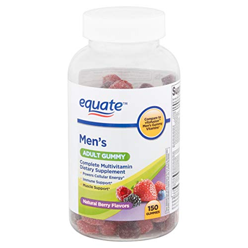 Equate Men's Daily Adult Gummy Complete Multivitamins, Fruit, 150 Gummies